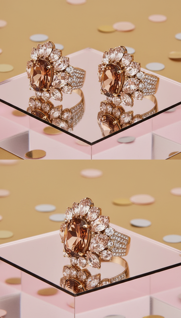 Crystal Statement Cocktail Ring