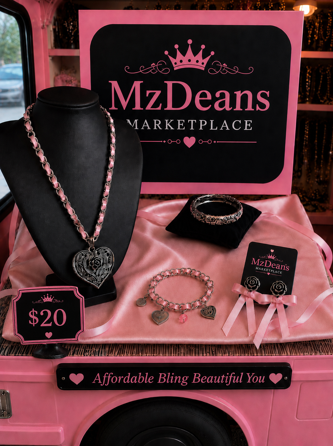 Blushing Hearts Jewelry Set